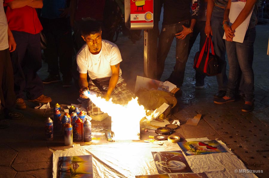 Street artist in Mérida